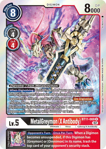 Card image for MetalGreymon (X Antibody)