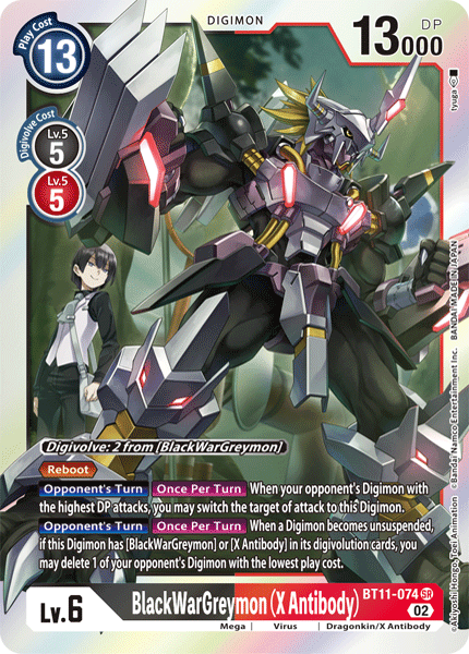 Card image for BlackWarGreymon (X Antibody)