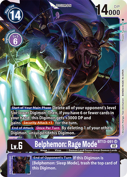 Card image for Belphemon: Rage Mode
