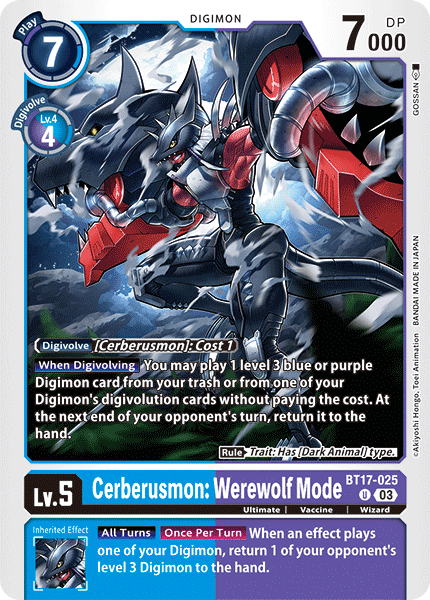 Image of Cerberusmon: Werewolf Mode