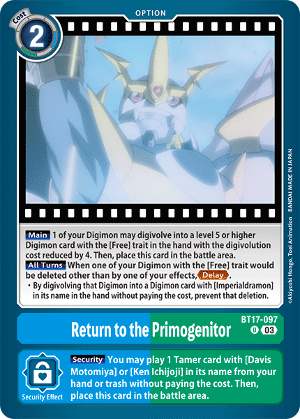Image of Return to the Primogenitor