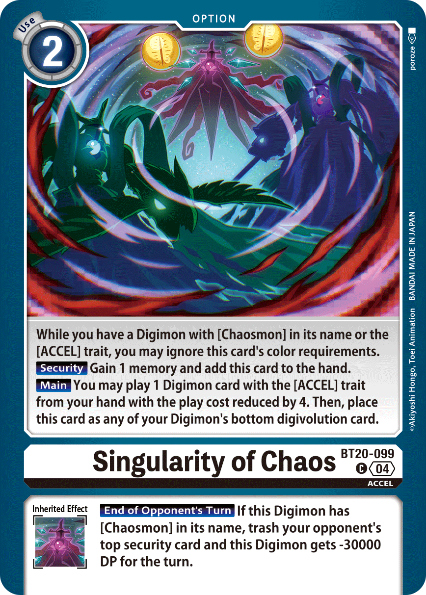 Image of Singularity of Chaos