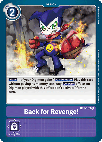 Image of Back for Revenge!