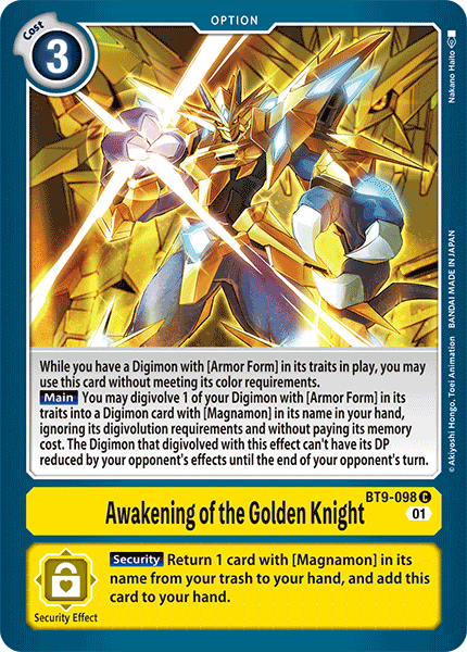 Image of Awakening of the Golden Knight