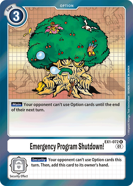 Image of Emergency Program Shutdown!