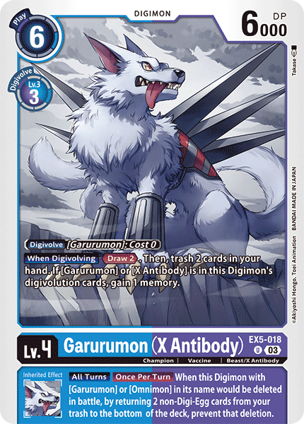 Card image for Garurumon (X Antibody)