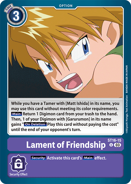 Image of Lament of Friendship